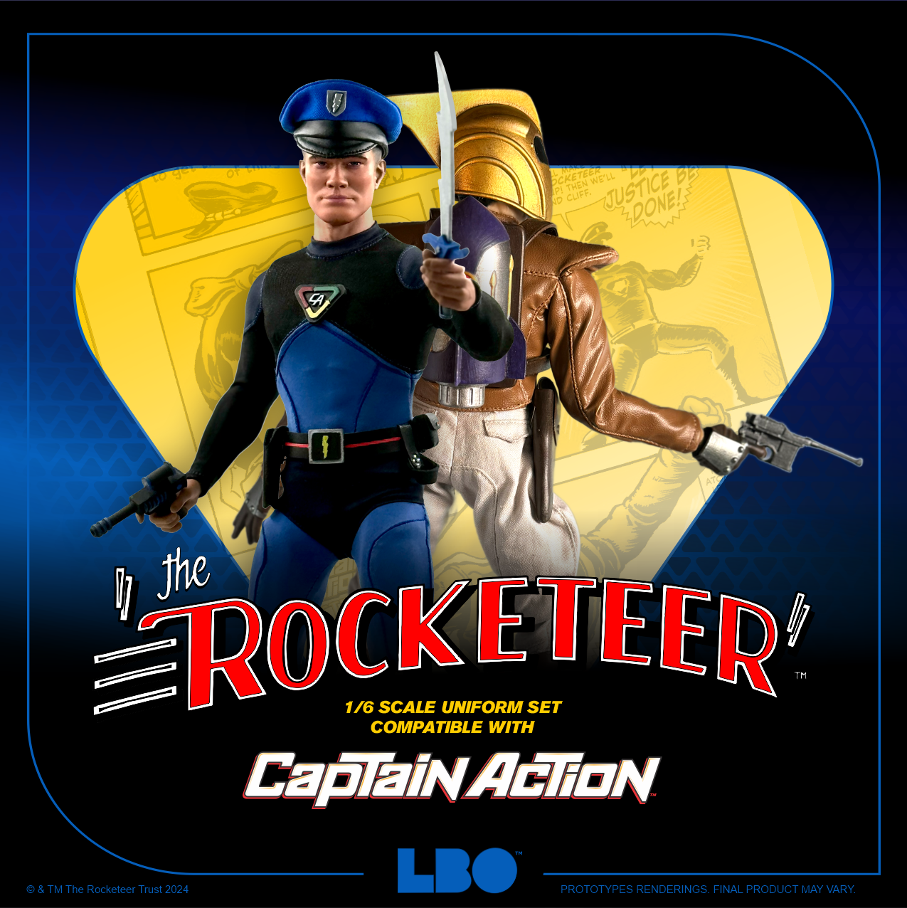 The Rocketeer 1/6 Scale Uniform Set – Compatible with Captain Action!