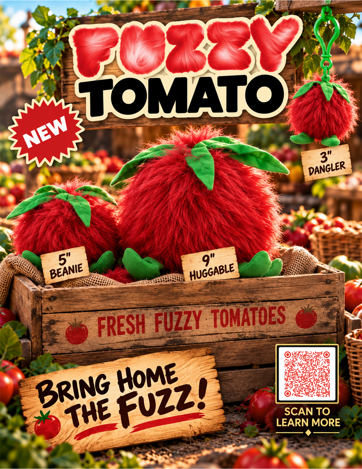 🍅 FUZZY TOMATO (F.T.) PLUSH
