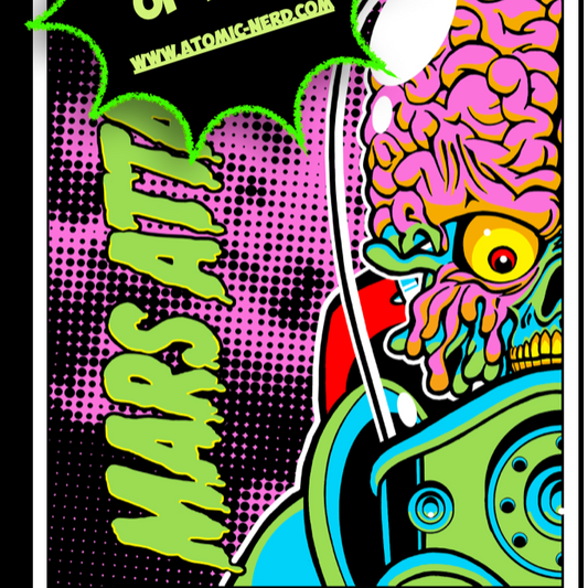Mars Attacks - Limited Edition Black Light Posters Signed and Numbered by KEMO