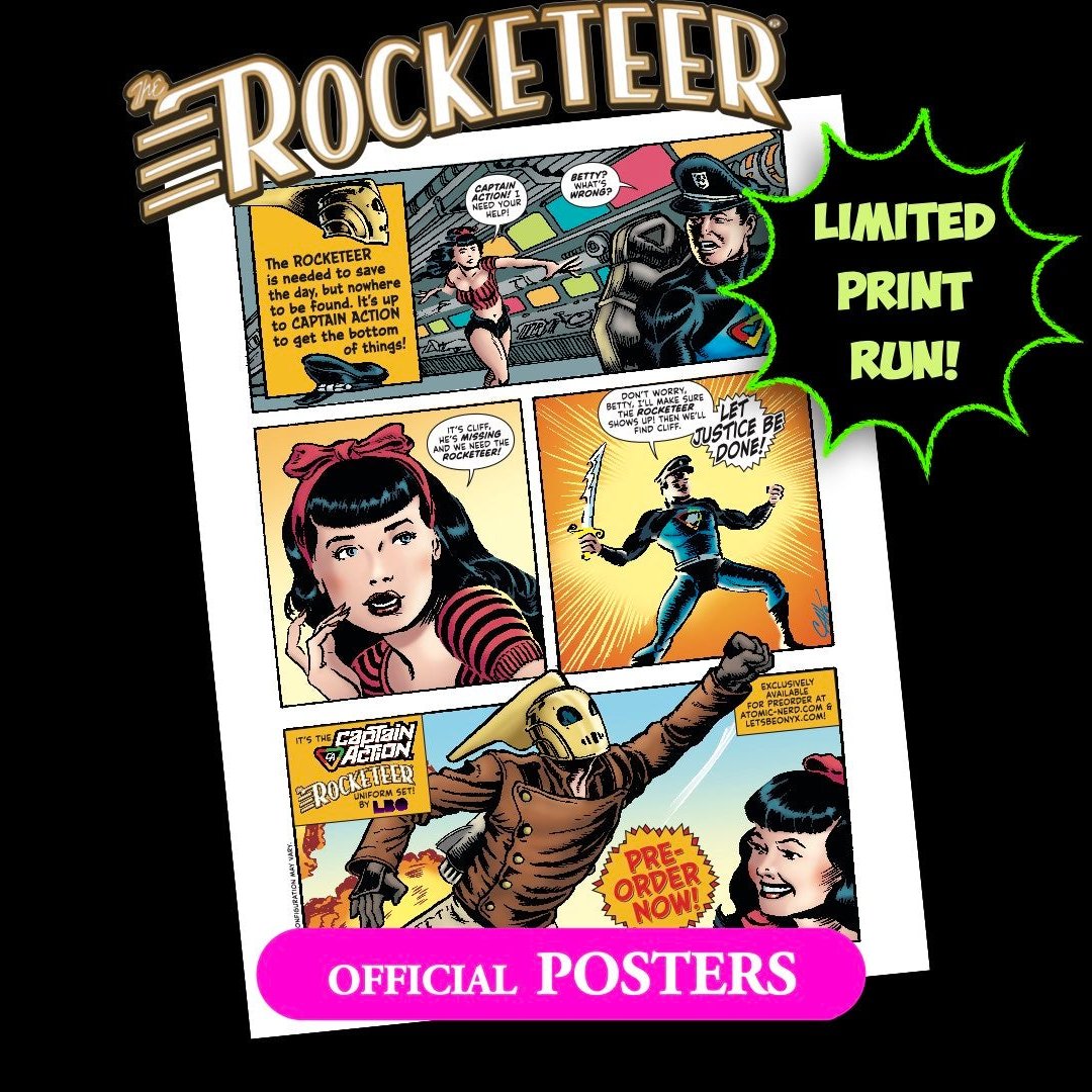 The Rocketeer - Captain Action Adventure Poster