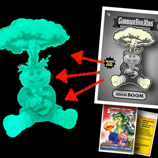 Garbage Pail Kids - BLASTED BILLY - SDCC Limited Edition Glow in the Dark Enamel Pin and Trading Card (Copy)