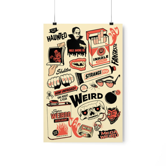 Mega Weird© "Club Collage" poster