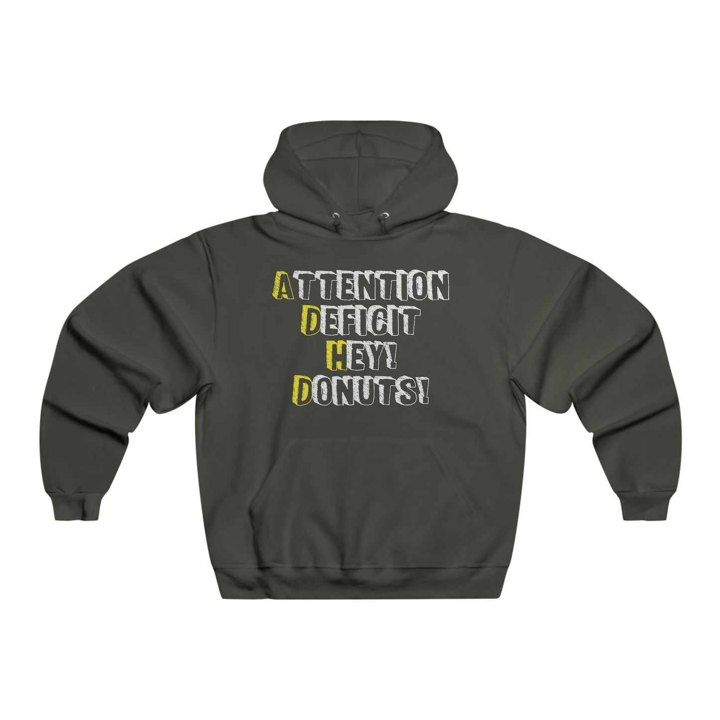 Attention Deficit Hey! Donuts! - Men's NUBLEND® Hooded Sweatshirt