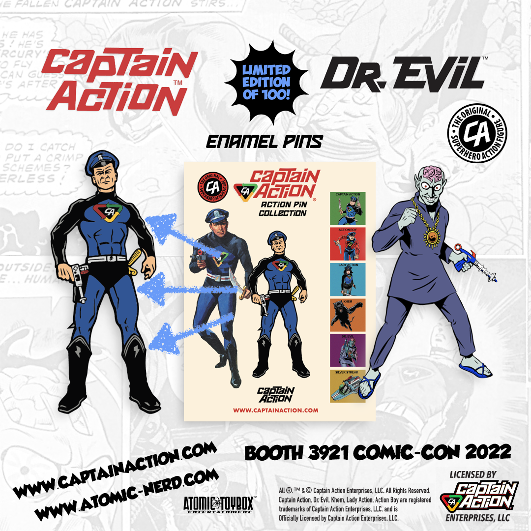 Captain Action Limited Edition Enamel Pin