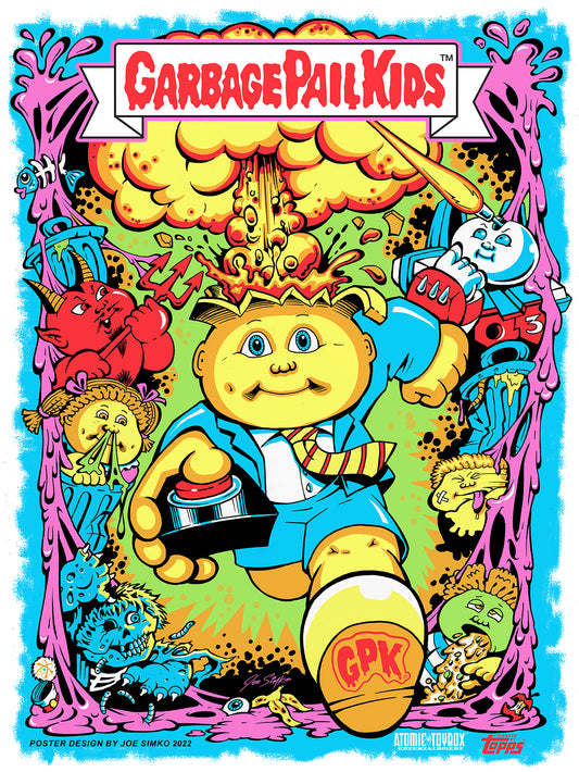 Garbage Pail Kids - Limited Edition Black Light Posters Signed and Numbered by Joe Simko