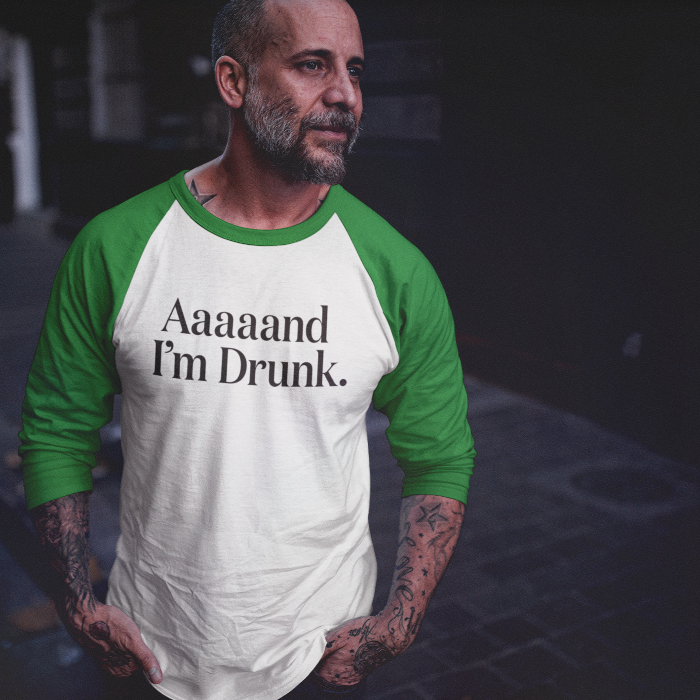 Aaaaand I'm Drunk. - Unisex 3\4 Sleeve Baseball Tee