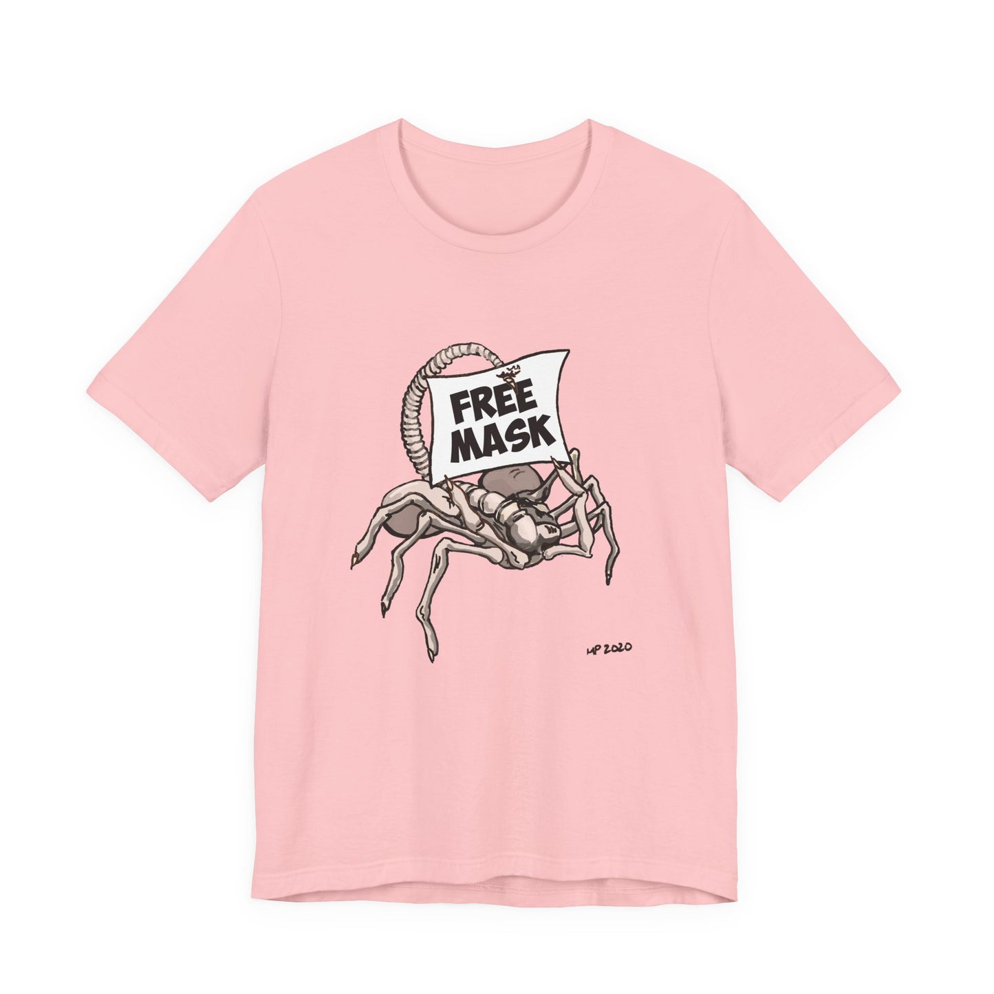 Graphic Tee - Free Masks Alien Parody Design