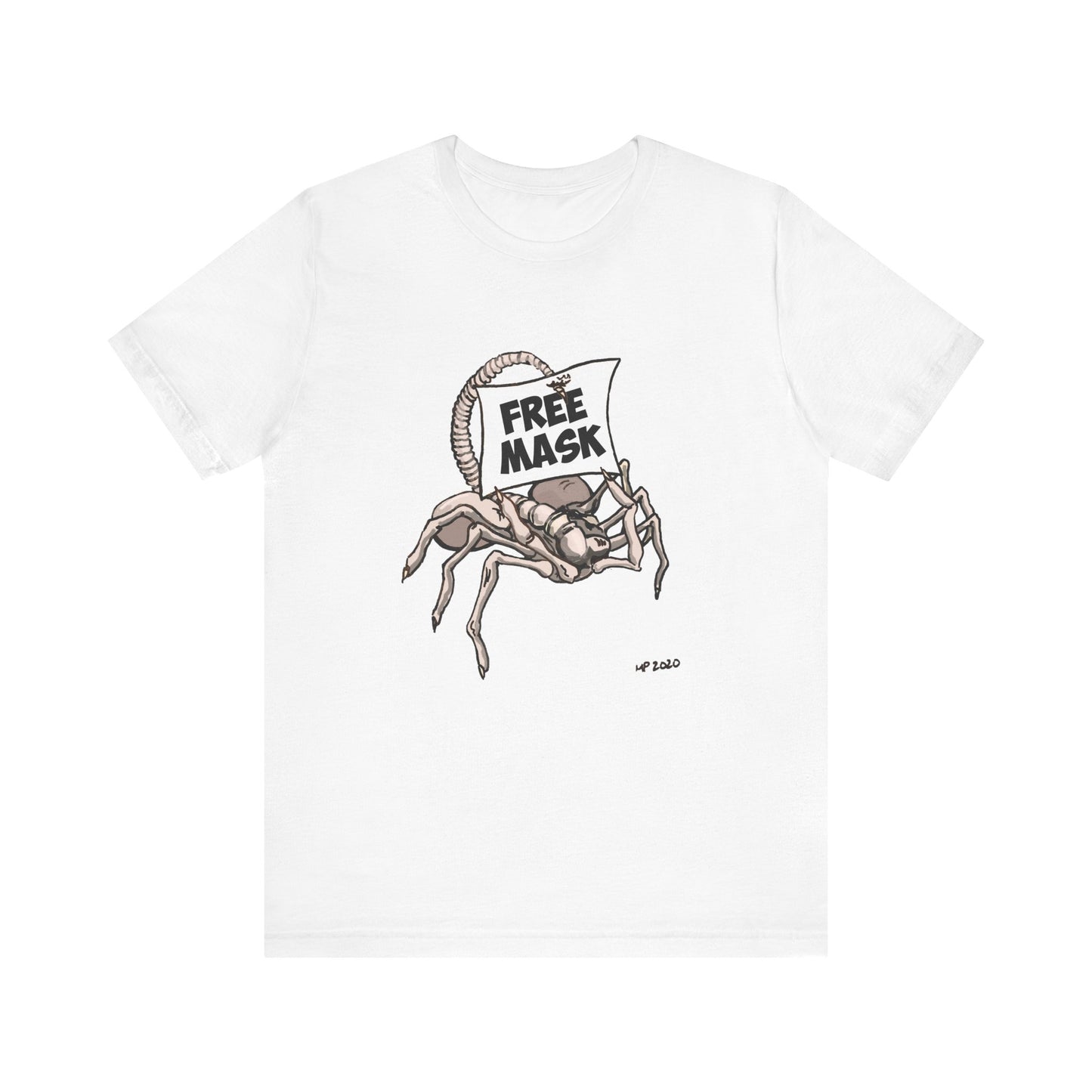 Graphic Tee - Free Masks Alien Parody Design
