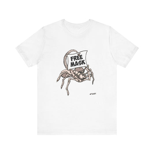 Graphic Tee - Free Masks Alien Parody Design