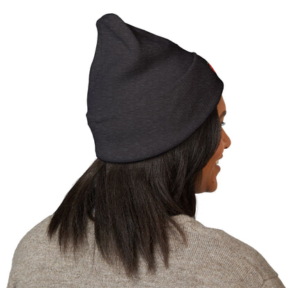 Killer Tomato Embroidered Beanie — Classic Cuffed Knit Hat