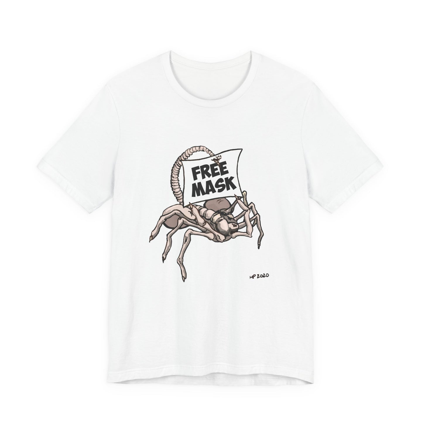Graphic Tee - Free Masks Alien Parody Design