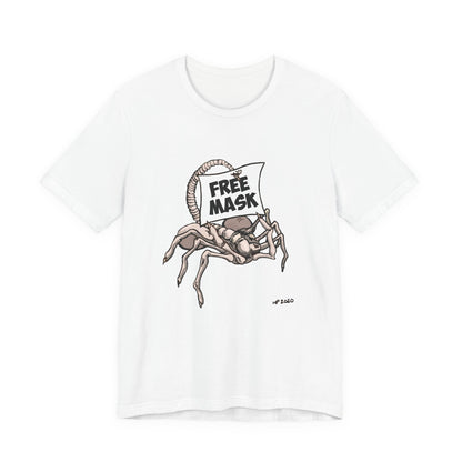 Graphic Tee - Free Masks Alien Parody Design