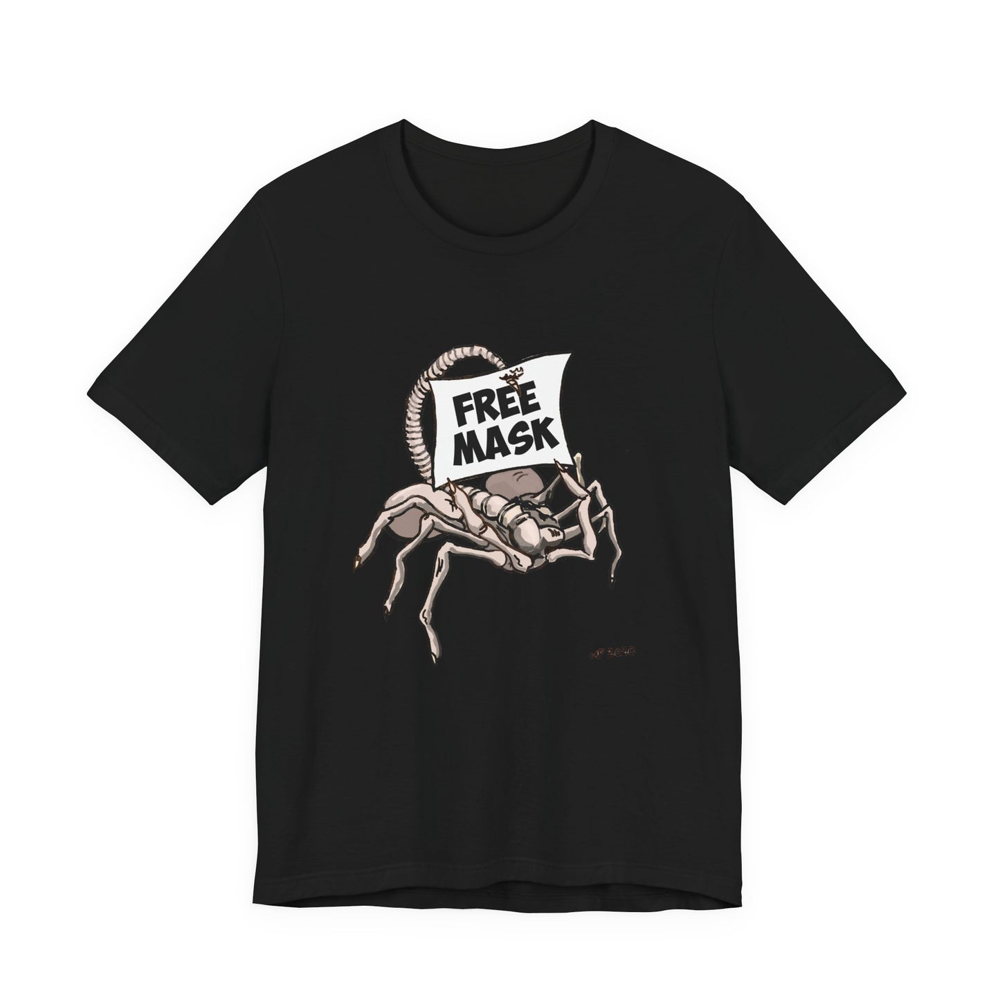 Graphic Tee - Free Masks Alien Parody Design