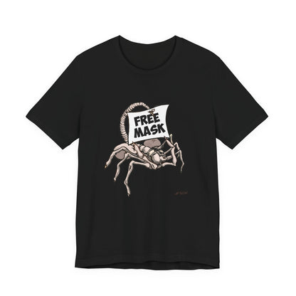 Graphic Tee - Free Masks Alien Parody Design