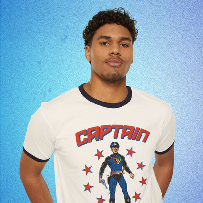 Captain Action™ – Stars 250 Ringer T-Shirt