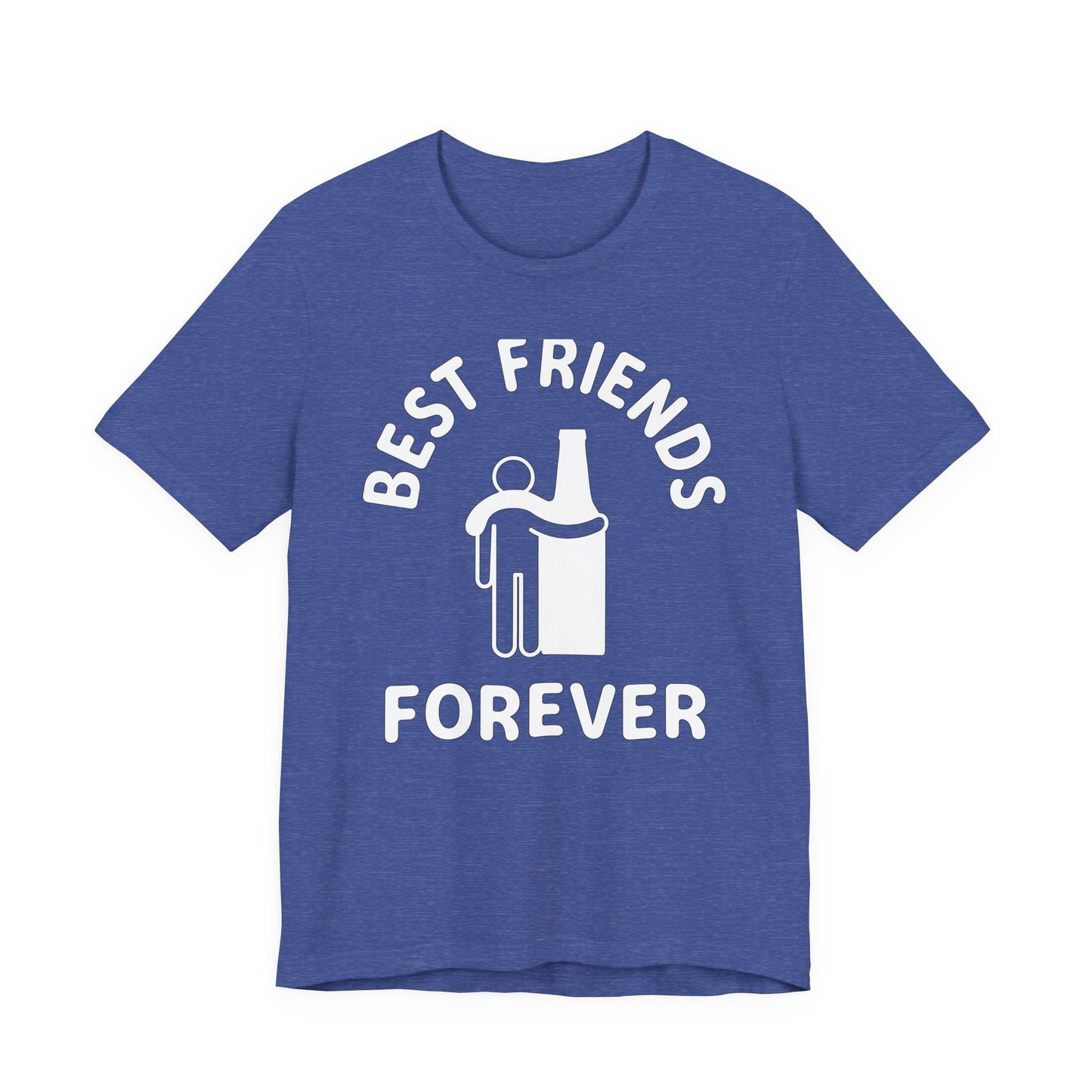 Graphic Tee Best Friends Forever Beer Bottle Man Unisex Jersey Short Sleeve Tee