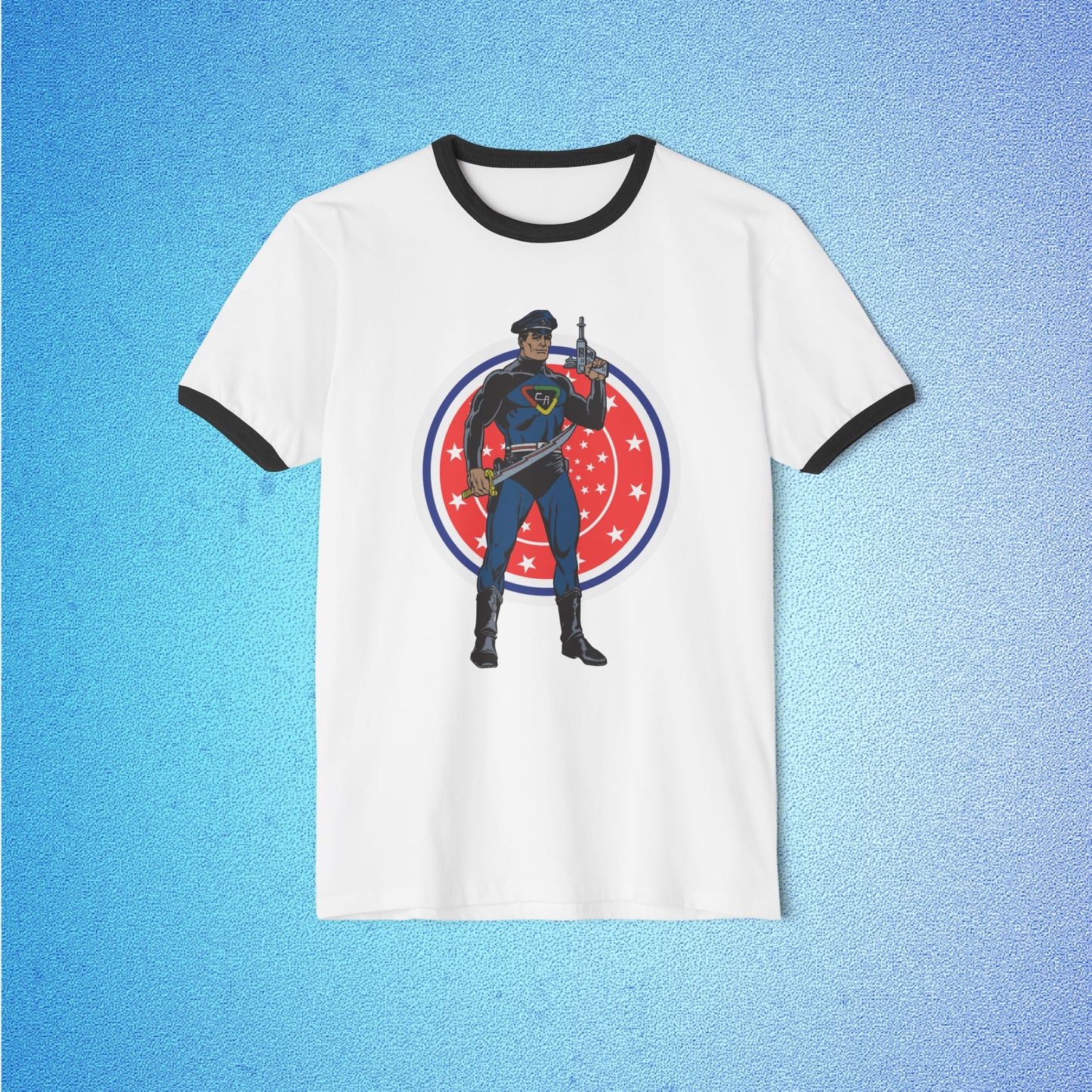 Captain Action™ – America 250 Ringer T-Shirt