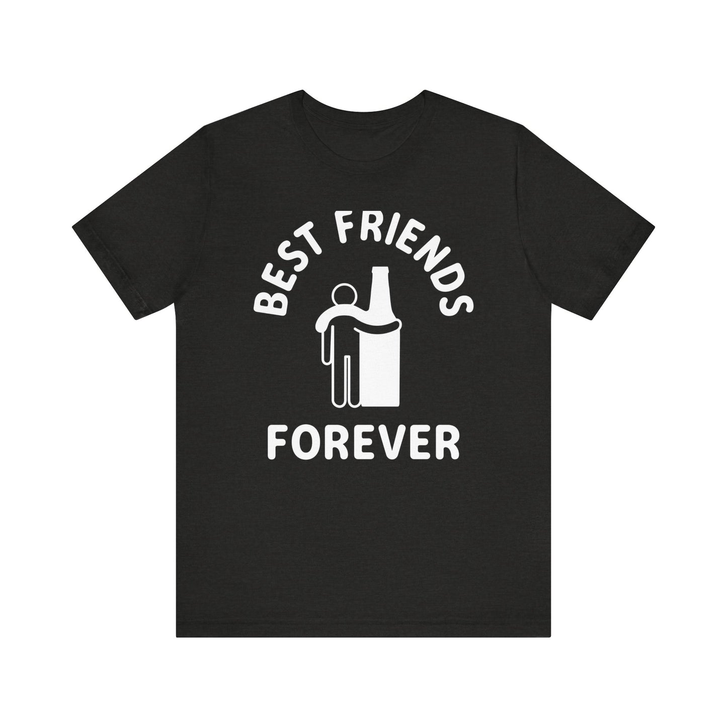 Graphic Tee Best Friends Forever Beer Bottle Man Unisex Jersey Short Sleeve Tee