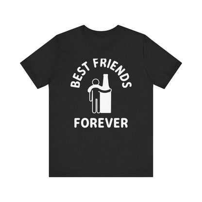 Graphic Tee Best Friends Forever Beer Bottle Man Unisex Jersey Short Sleeve Tee