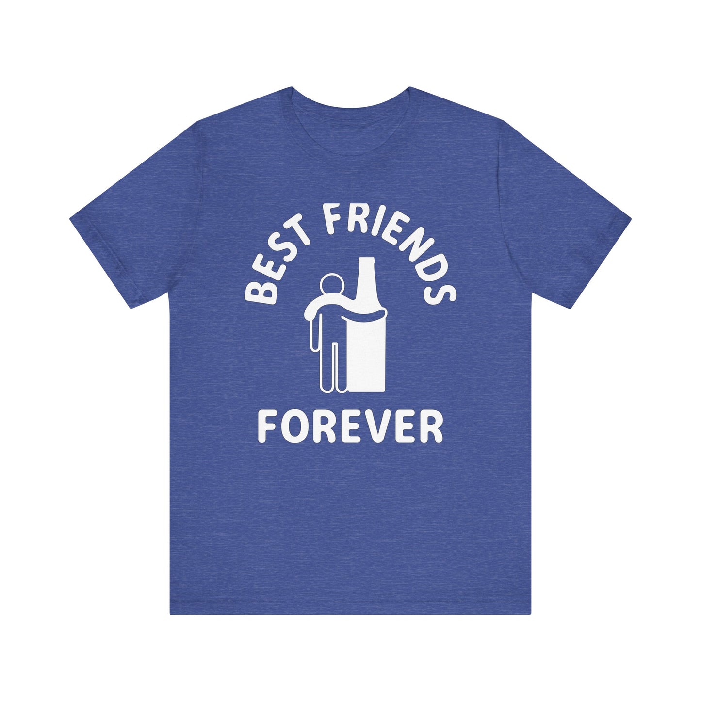 Graphic Tee Best Friends Forever Beer Bottle Man Unisex Jersey Short Sleeve Tee