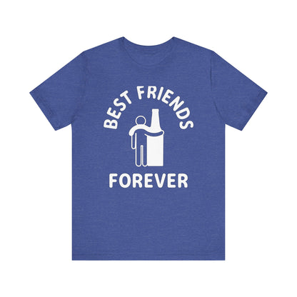 Graphic Tee Best Friends Forever Beer Bottle Man Unisex Jersey Short Sleeve Tee