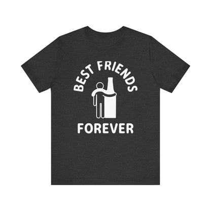 Graphic Tee Best Friends Forever Beer Bottle Man Unisex Jersey Short Sleeve Tee