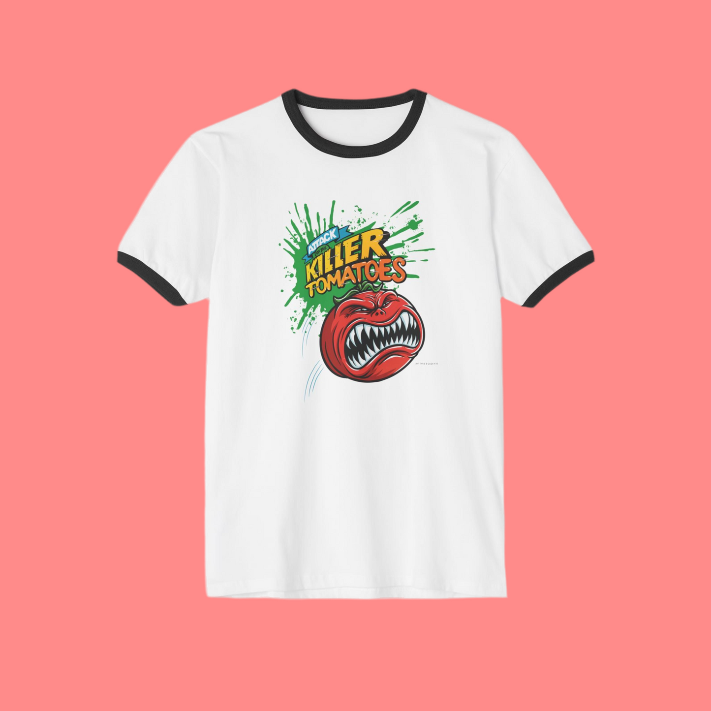 Attack of the Killer Tomatoes Ringer Tee
