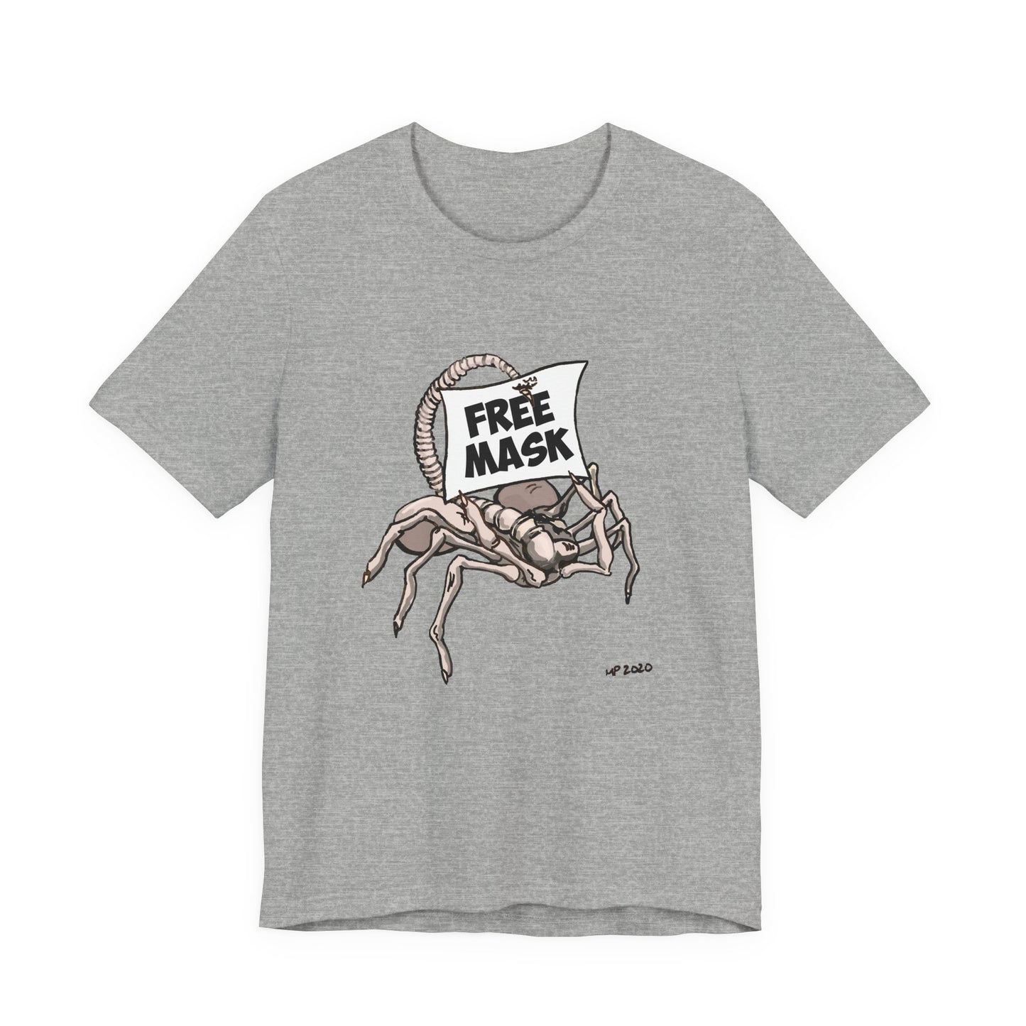 Graphic Tee - Free Masks Alien Parody Design
