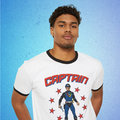 Captain Action™ – Stars 250 Ringer T-Shirt