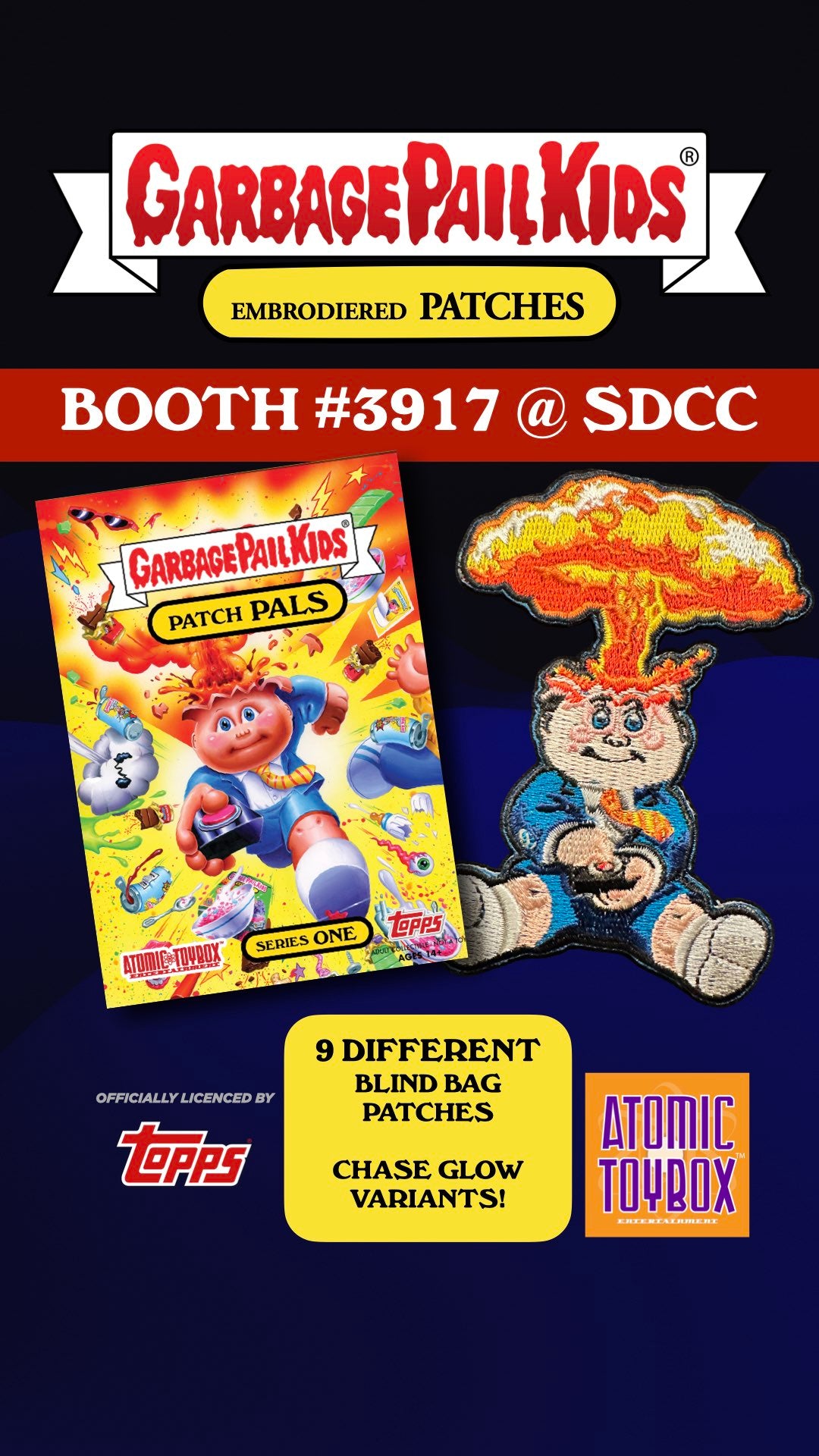 Garbage Pail Kids™ Patch Pals©  Limited Edition Blind Bag Embroidered Iron-On Patches