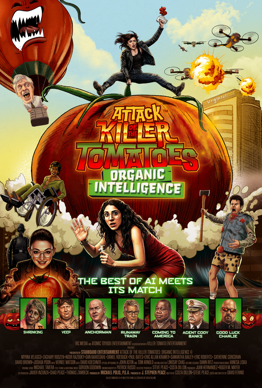 Attack of the Killer Tomatoes: Organic Intelligence Exclusive Giclee Theatrical Poster 48" x 24"