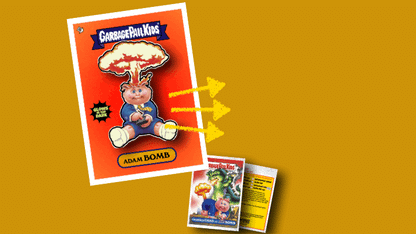 Garbage Pail Kids - ADAM BOMB - SDCC Limited Edition Glow in the Dark Enamel Pin and Trading Card