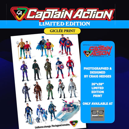 Captain Action 60th Anniversary Giclée Print - Uniforms change