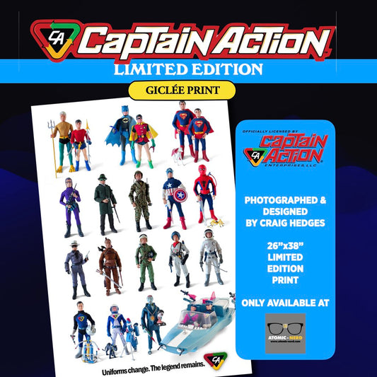 Captain Action® 60th Anniversary Giclée Print - Uniforms change