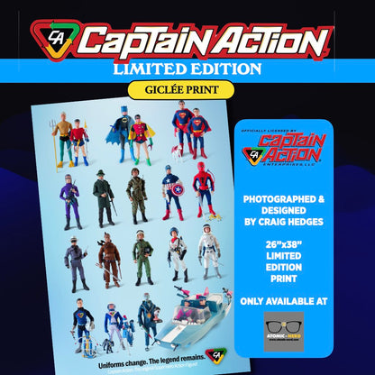 Captain Action® 60th Anniversary Giclée Print - Uniforms change