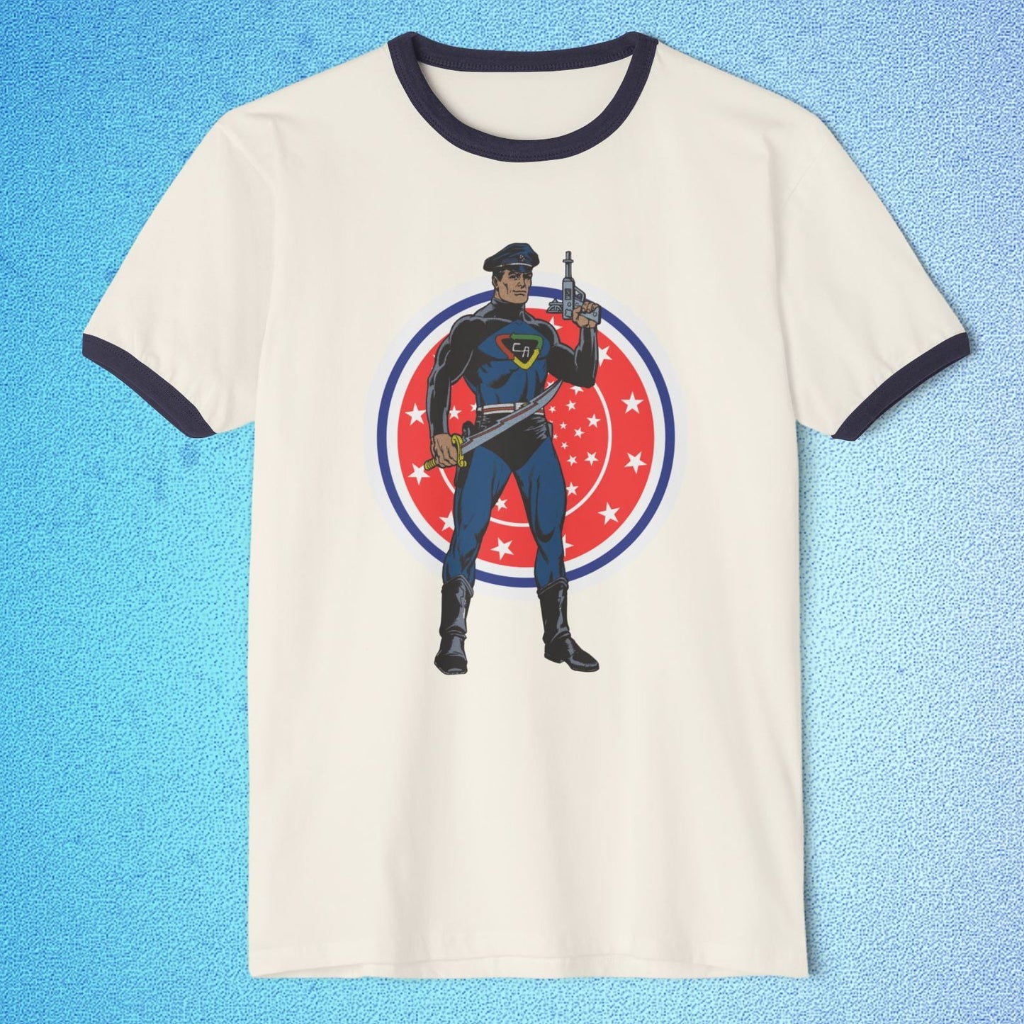 Captain Action™ – America 250 Ringer T-Shirt