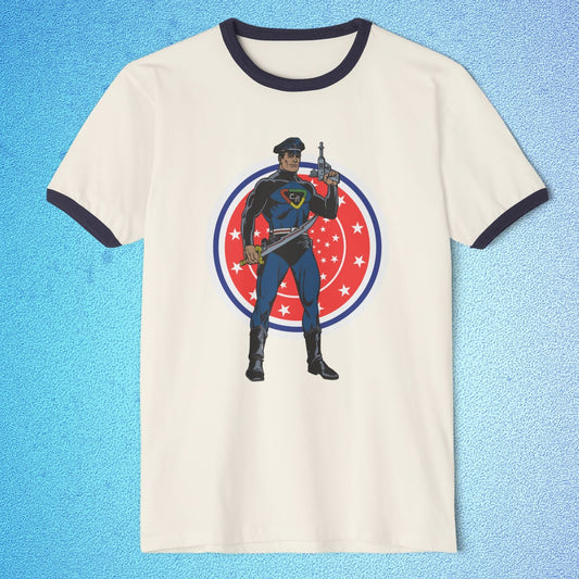 Captain Action™ – America 250 Ringer T-Shirt