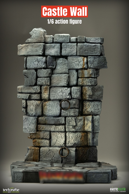 Frankenstein’s Monster Figure with Castle Wall Diorama – 1:6 Scale Display