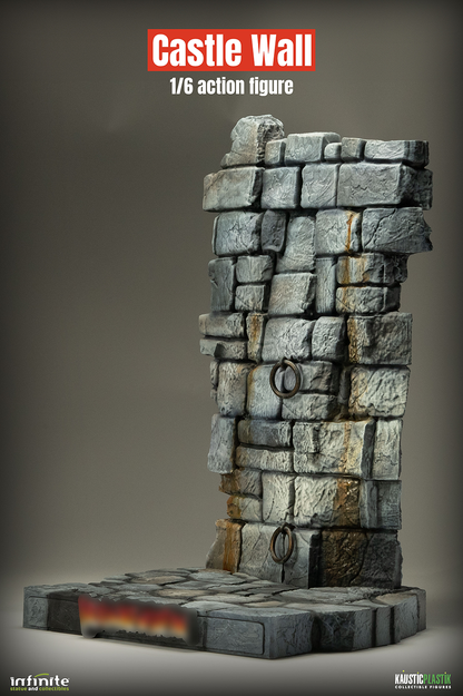 Frankenstein’s Monster Figure with Castle Wall Diorama – 1:6 Scale Display