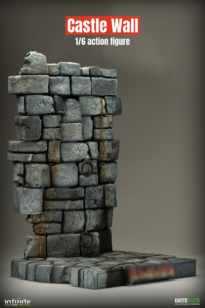 Frankenstein’s Monster Figure with Castle Wall Diorama – 1:6 Scale Display