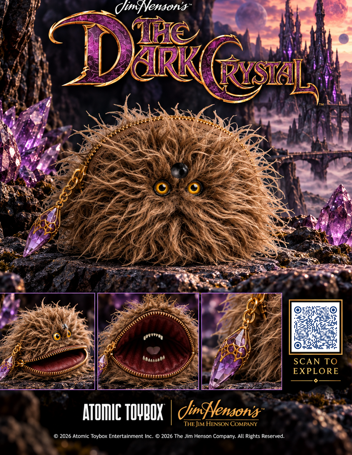 Jim Henson’s The Dark Crystal - Fizzgig -  Premium Clutch Bag