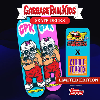 Garbage Pail Kids (GPK) Skate Deck by Tim Baron x Screaming Squeegees x Atomic