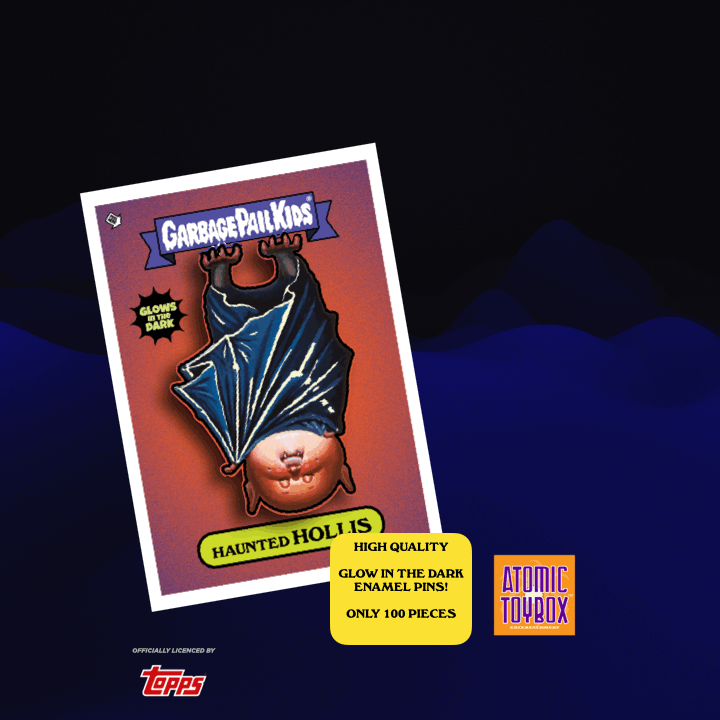 Garbage Pail Kids - Limited Edition Haunted Hollis Glow in the Dark Enamel Pin