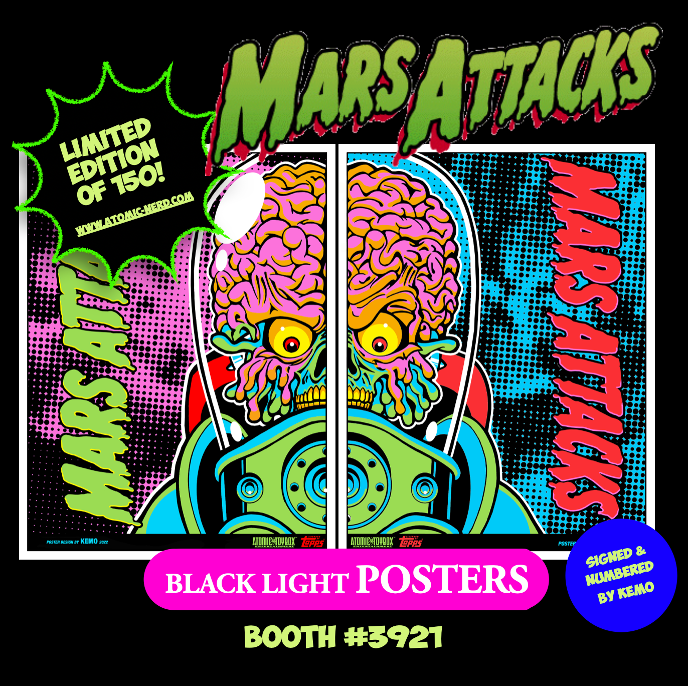 Mars Attacks, Topps, Atomic-nerd, poster, collectible, limited edition