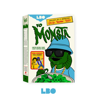 Yo Monsta Cereal Box with Chill Gill T-shirt