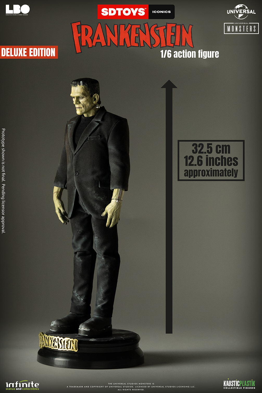 Frankenstein’s Monster 1:6 Action Figure Super Deluxe Edition