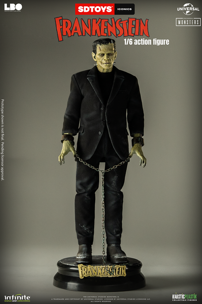 Frankenstein’s Monster Figure with Castle Wall Diorama – 1:6 Scale Display