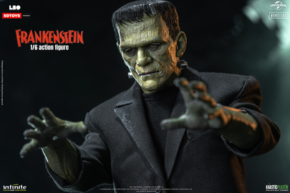 Frankenstein’s Monster Figure with Castle Wall Diorama – 1:6 Scale Display