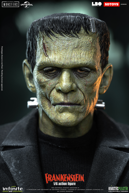 Frankenstein’s Monster Figure with Castle Wall Diorama – 1:6 Scale Display