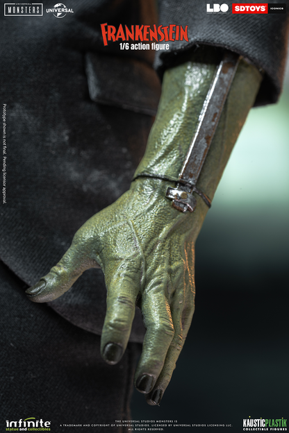 Frankenstein’s Monster Figure with Castle Wall Diorama – 1:6 Scale Display